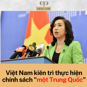 Việt Nam kiên trì thực hiện chính sách một Trung Quốc