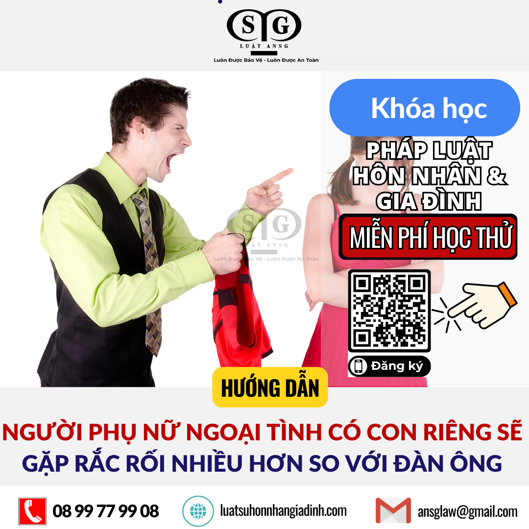 NGƯỜI PHỤ NỮ ngoại tình CÓ CON RIÊNG SẼ GẶP RẮC RỐI NHIỀU HƠN SO VỚI ĐÀN ÔNG