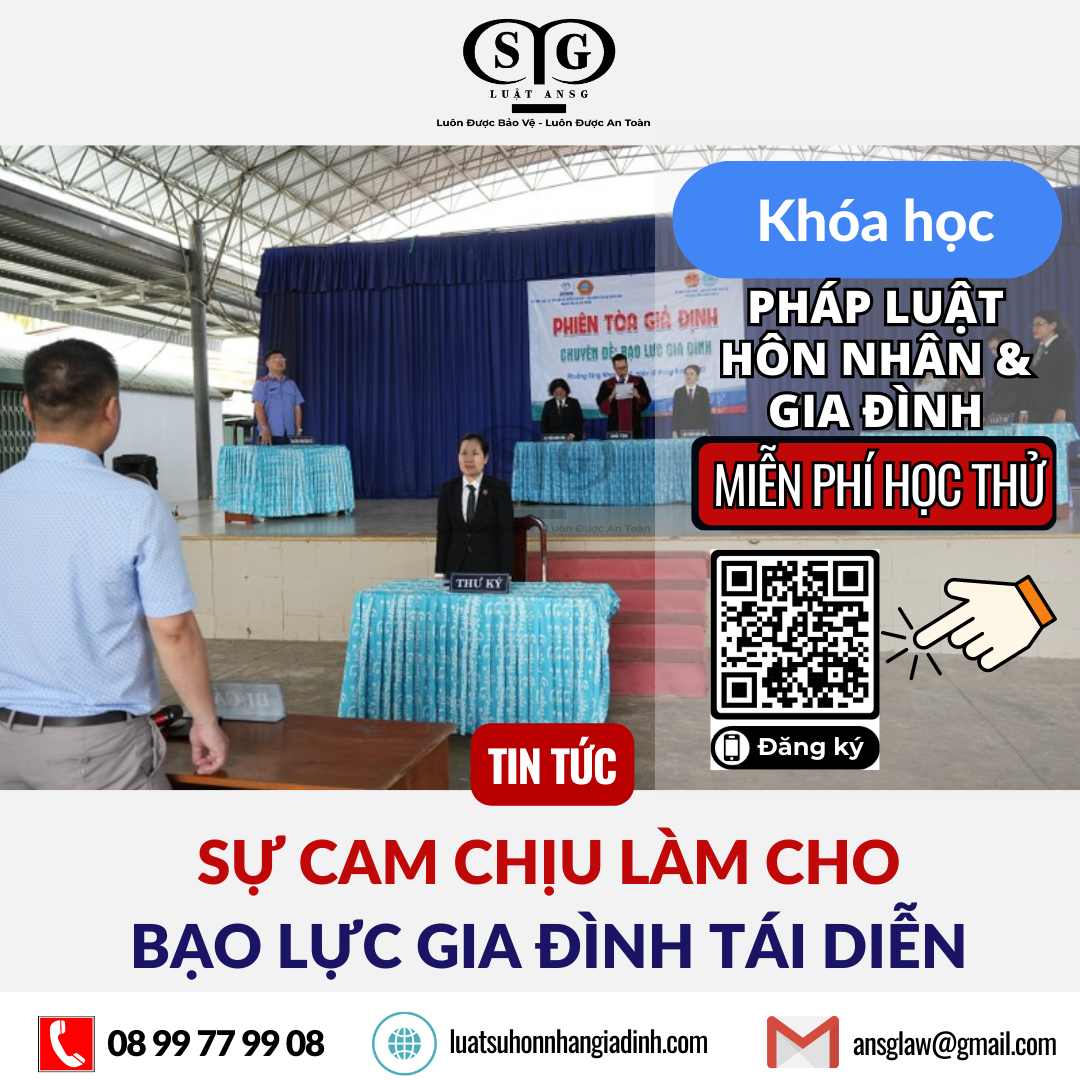 SỰ CAM CHỊU LÀM CHO BẠO LỰC GIA ĐÌNH TÁI DIỄN