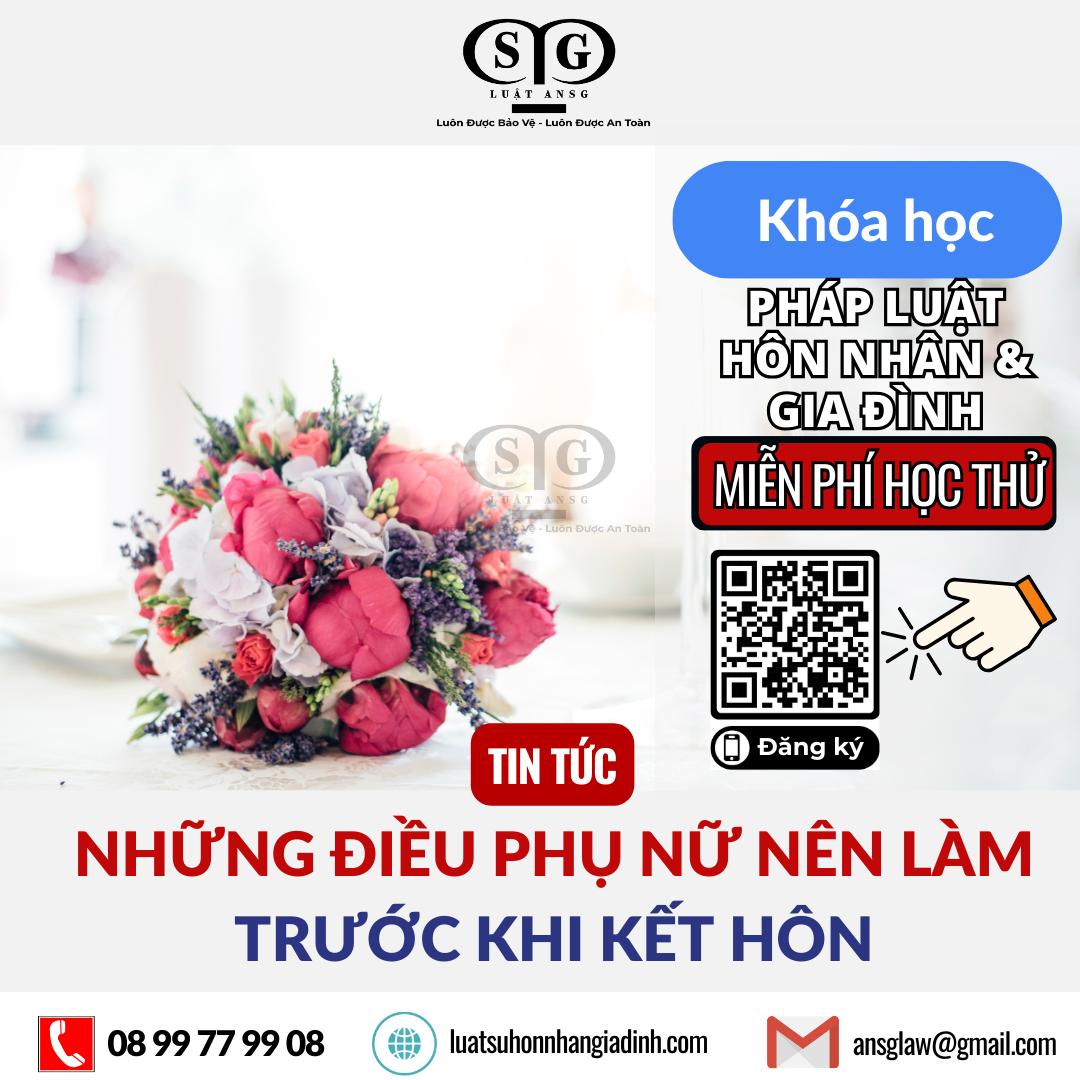 NHỮNG ĐIỀU PHỤ NỮ NÊN LÀM TRƯỚC KHI KẾT HÔN