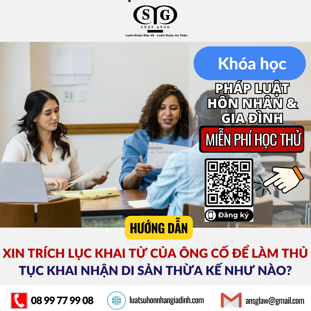 Xin trích lục hồ sơ khai tử của ông cố để làm thủ tục khai nhận di sản thừa kế thì như nào