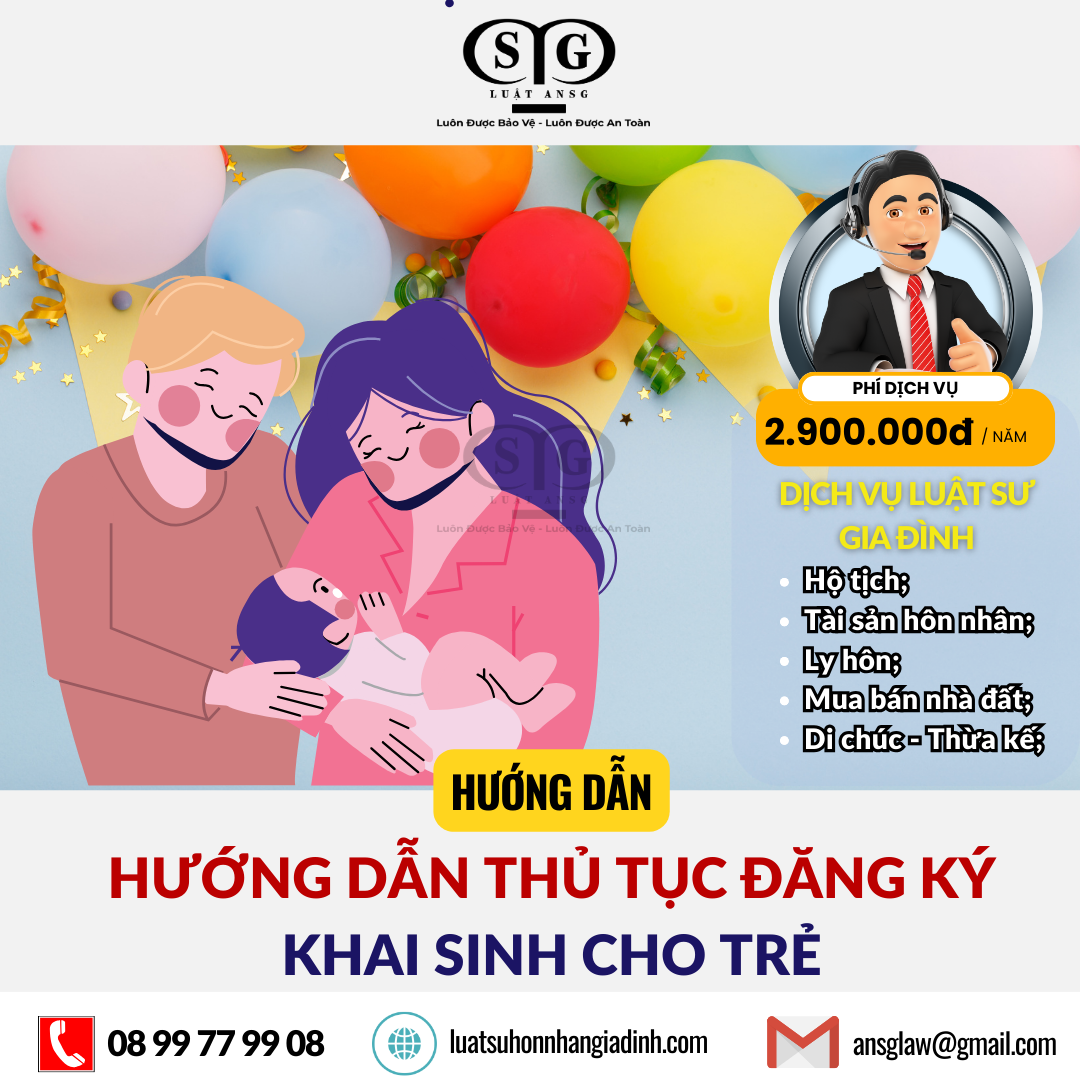 Hướng dẫn thủ tục đăng ký khai sinh