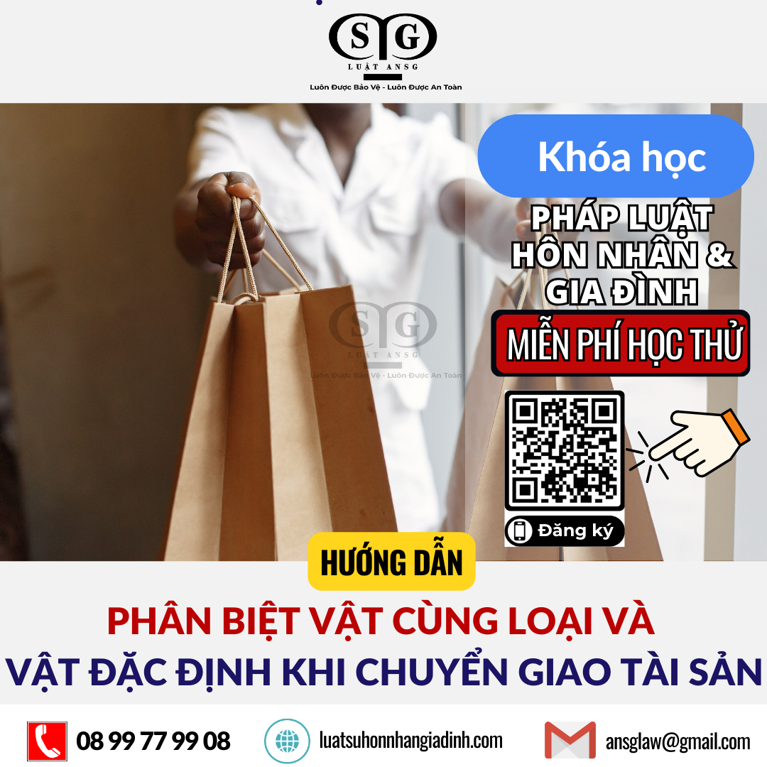 phân biệt vật cùng loại và vật đặc định khi chuyển giao tài sản