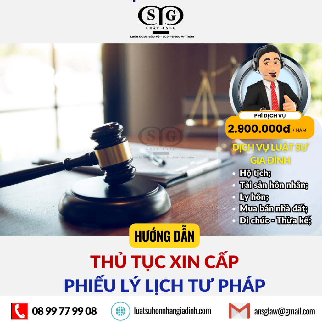 Thủ tục xin cấp phiếu lý lịch tư pháp